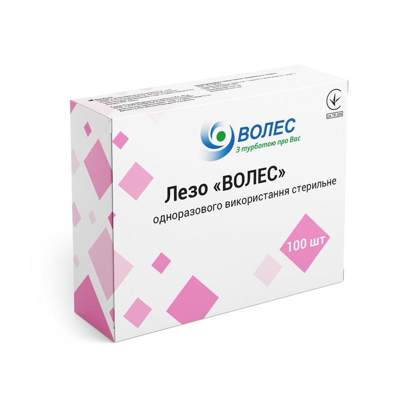 Лезо "ВОЛЕС" №13 одноразового використання стерильне, уп.100 шт